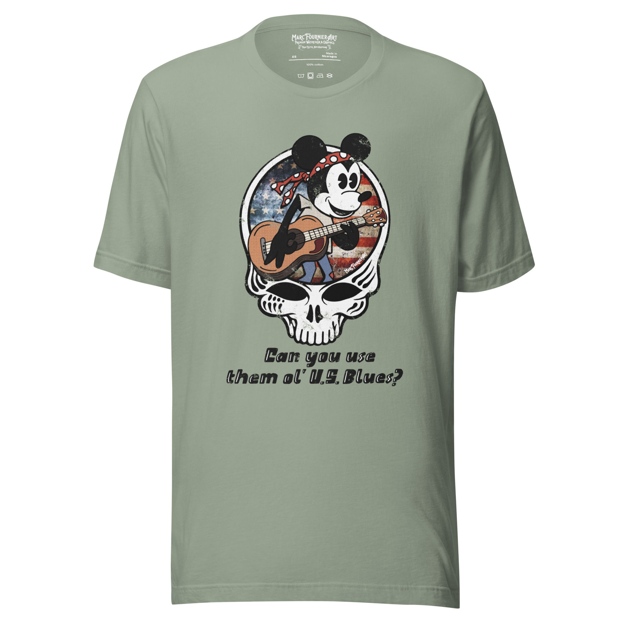 US Blues Vintage Mickey Bella + Canvas Unisex T-shirt
