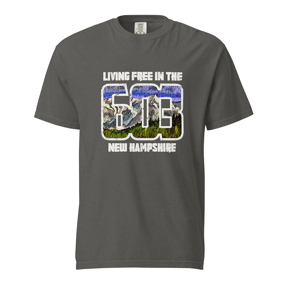 Thumbnail: New Hampshire Living Free Franconia Notch Comfort Colors Garment Dyed T-shirt