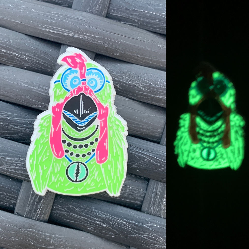 Thumbnail: Camilla the Hippie Chick 1.25” Enamel Pin