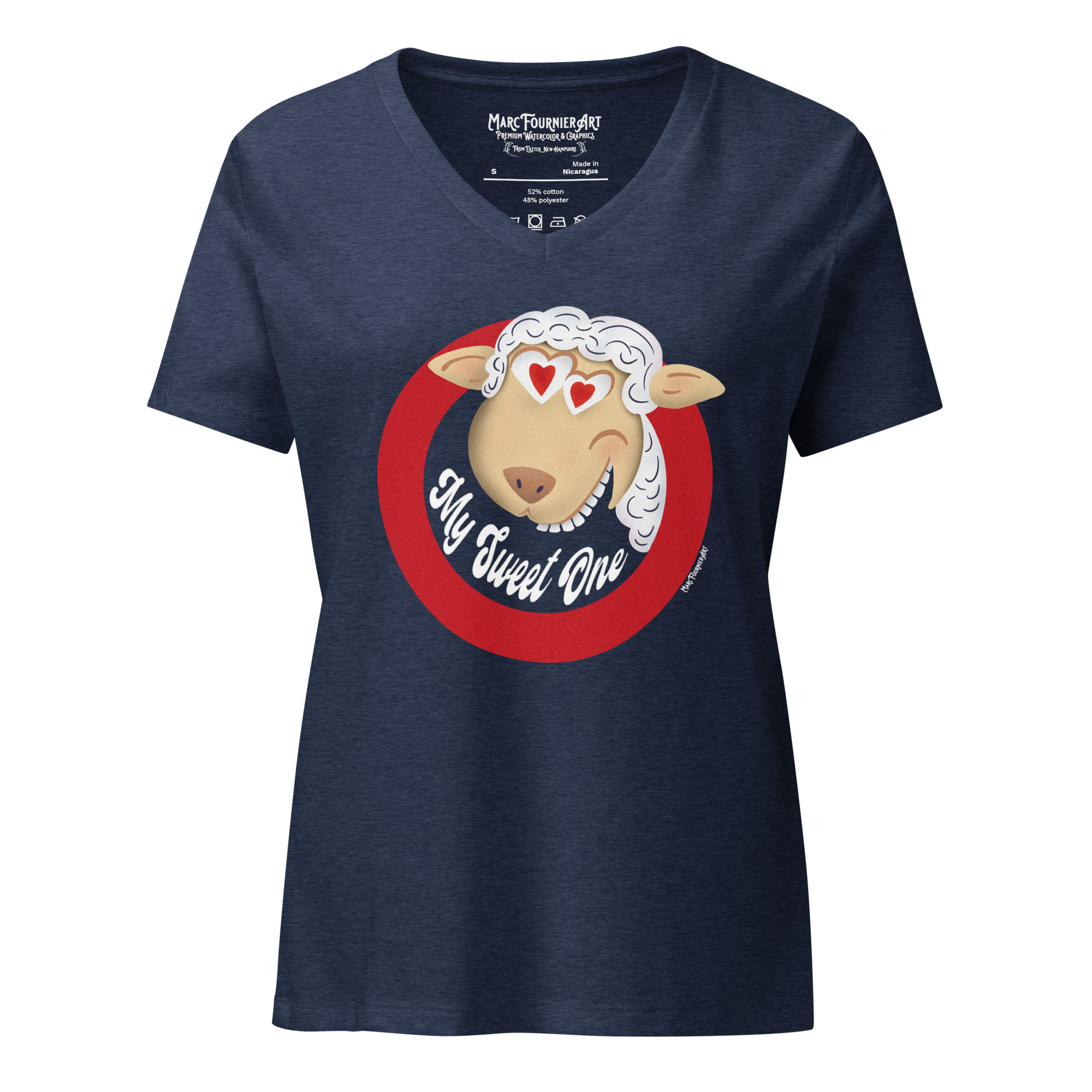 My Sweet One Women’s Bella + Canvas Relaxed V-neck T-shirt