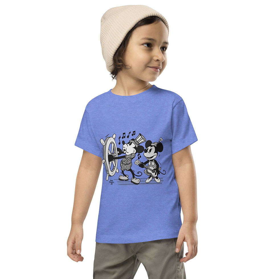 Thumbnail: “Steamboat Willie” Mickey & Minnie Toodaloo Toddler Bella + Canvas Tee