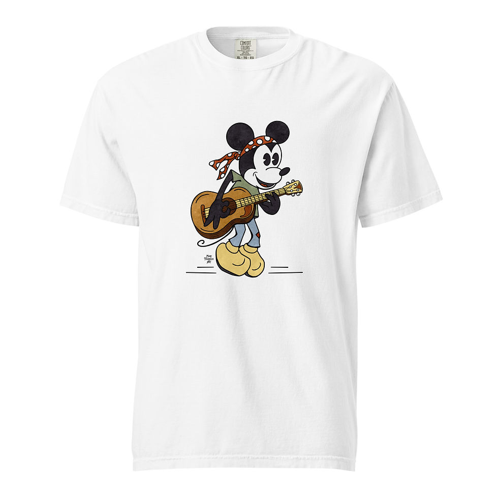 Thumbnail: Rockstar Vintage Mickey Unisex Garment-dyed Heavyweight T-shirt