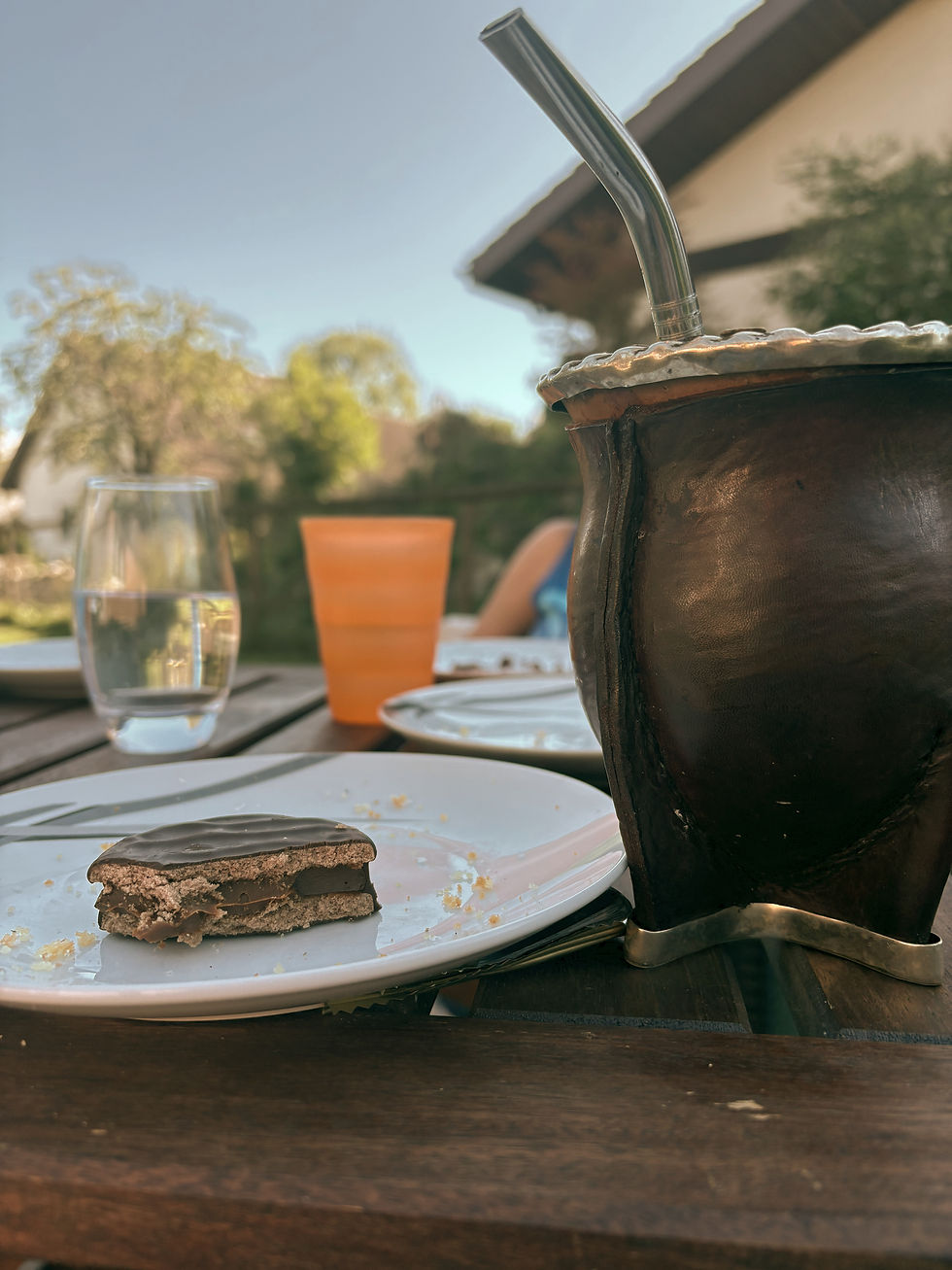 Mates en casa de mi amiga argentina en Suiza