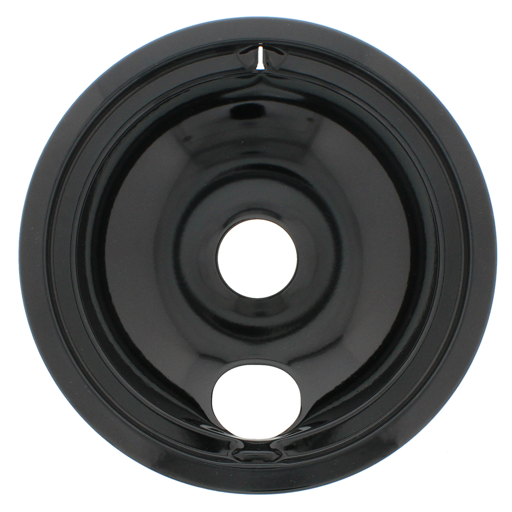 WB31M19 Range Rear 8" Black Porcelain Cooktop Drip Bowl