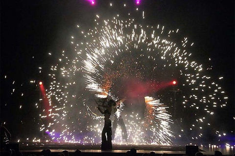 Spectacular fire show at Euphoria Global Events celebration.