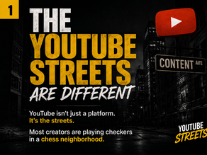 The YouTube Streets Are Different