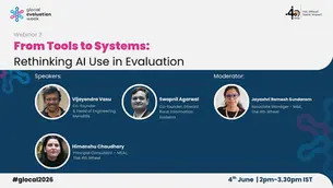 Webinar on rethinking AI use in evaluation
