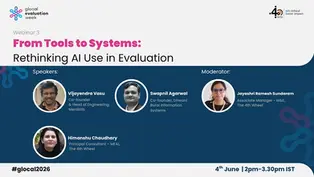 Webinar on rethinking AI use in evaluation