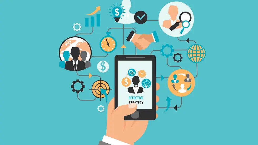 Mobile app strategy illustration