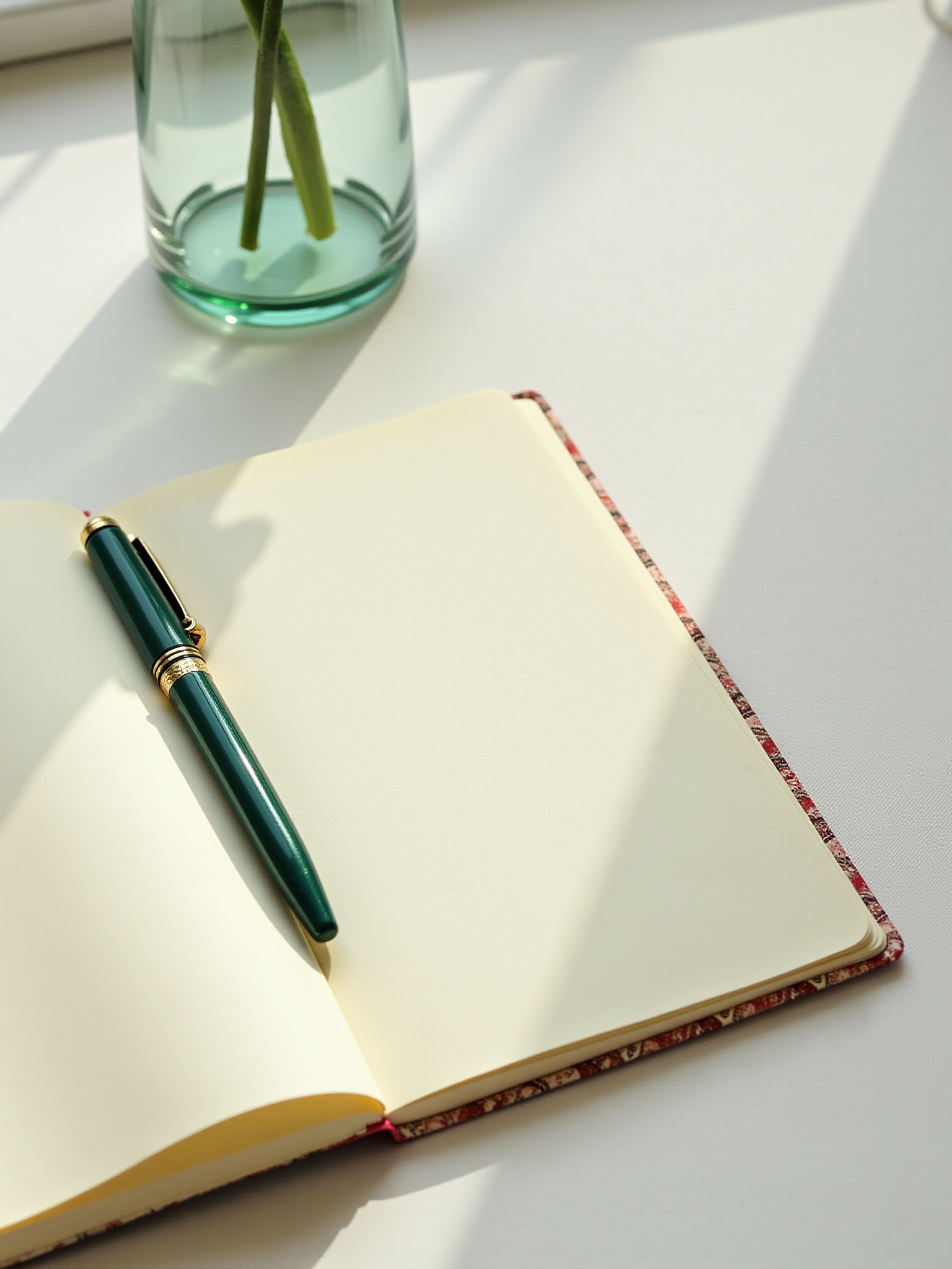 The pen and notebook together mimics how I start my ideas. This allows me to get the overall idea of what the book is about and where it will end.