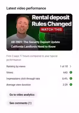 YouTube video 1 of 10 outlier that outperforms the other videos on Steve Welty's channel.