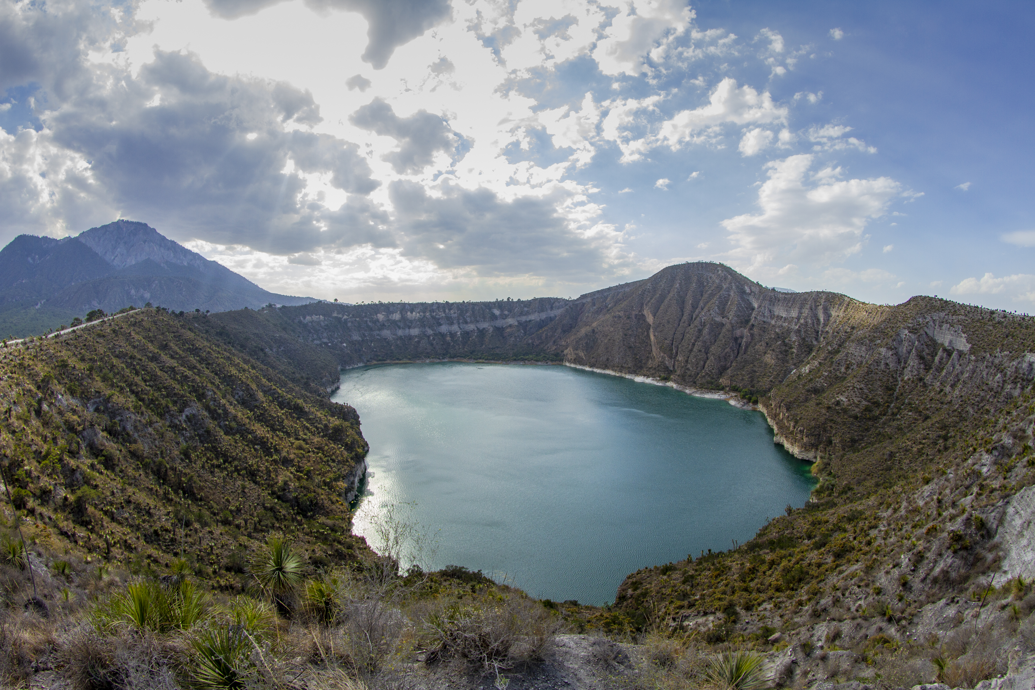 vista de la laguna de atexcac