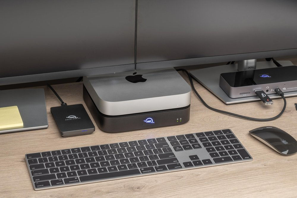 OWC 4.0TB miniStack STX Stackable Storage and Thunderbolt Hub