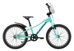 Quality Silverback Skid 20" girls childrens bike in teal green with rear mud guard, available from STIHL Shop Winton