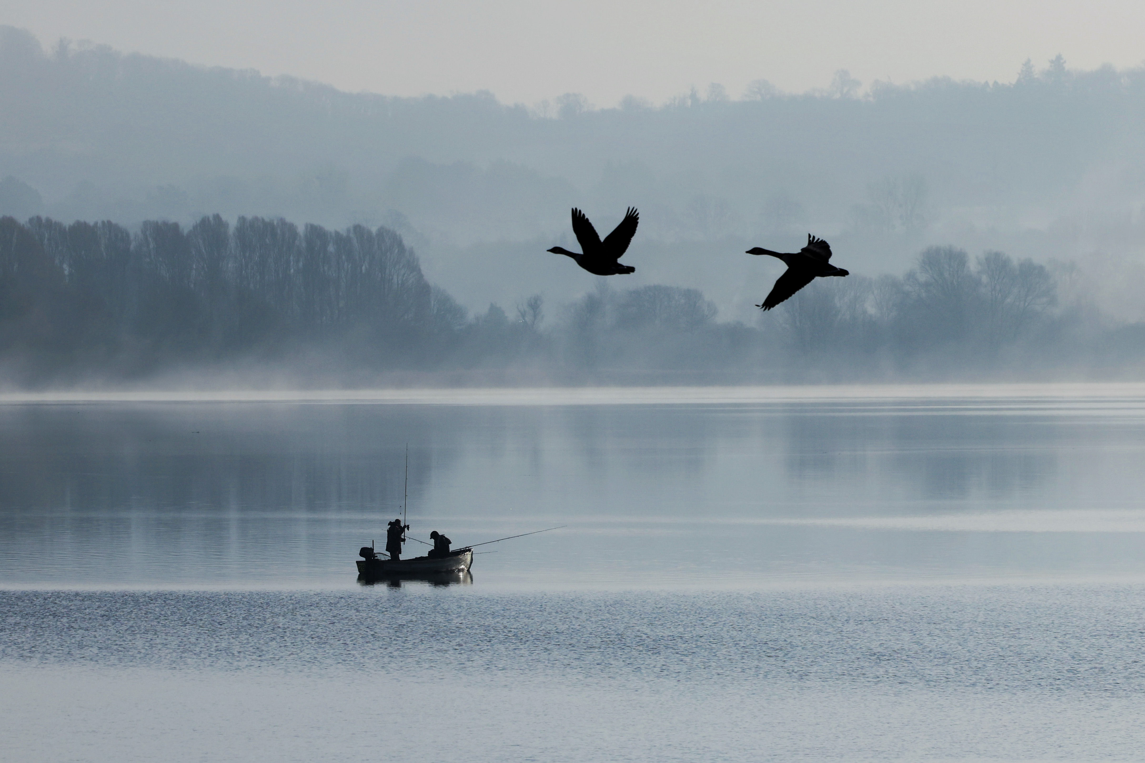 Fishing at Chew Valley Lake