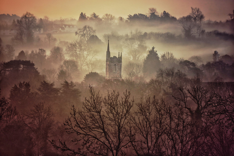 St. Andrew's Church in December Mist