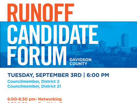 RUN-OFF Forum, Tues. Sept 3 at 6pm