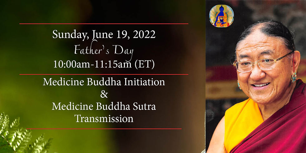 Medicine Buddha Initiation with H.H. the Sakya Gongma Trichen