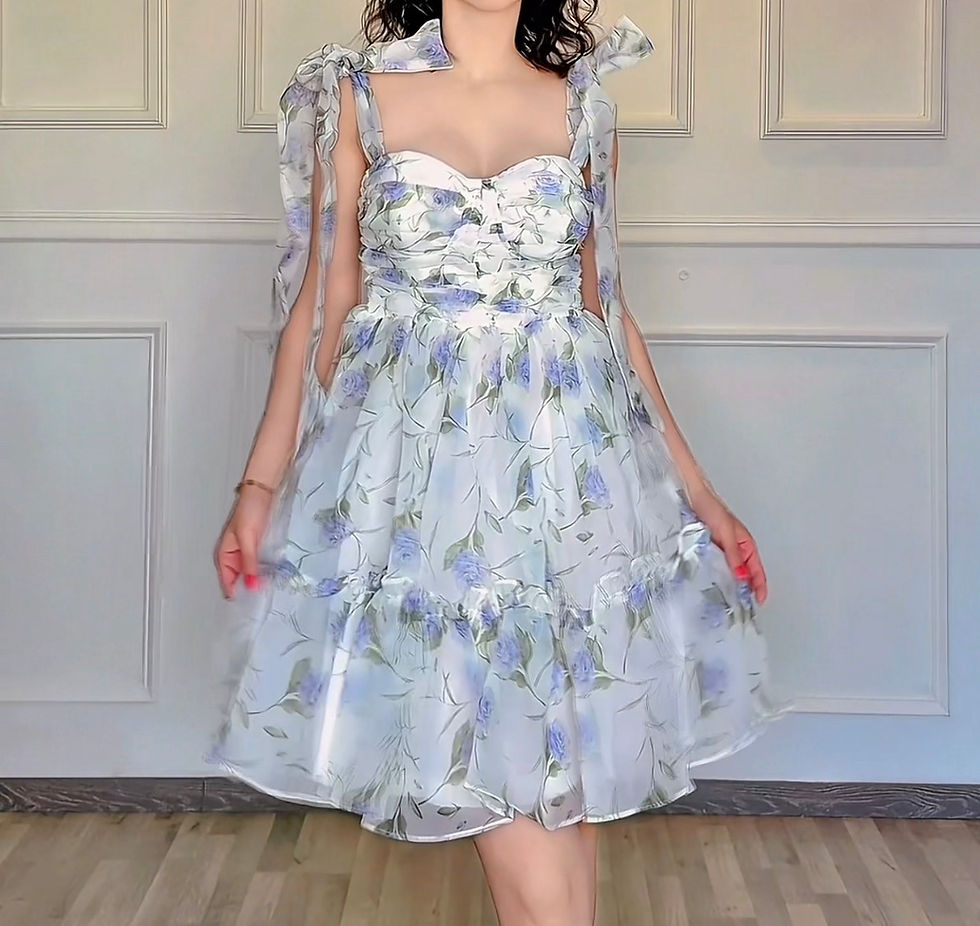 Thumbnail: VESTIDO SOFIE BLANCO/LILA