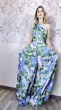 Miniatura: MARIANA FLOWERS BLUE 