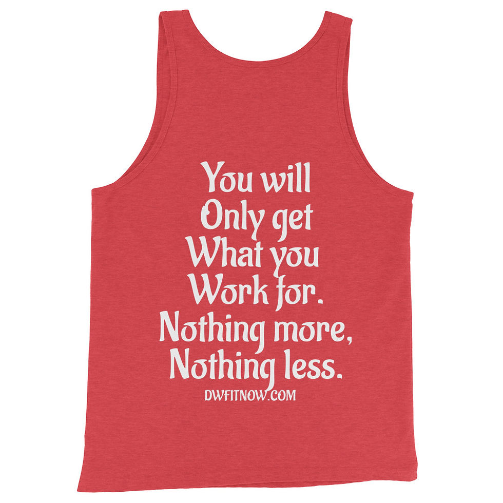 Thumbnail: You Get What You Work For Tri-Blend Tank Top