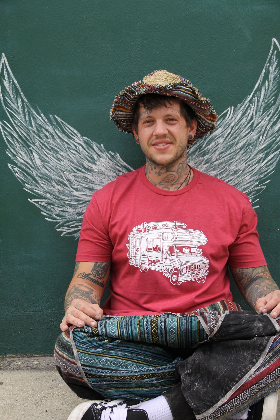 Thumbnail: Get Lost Camper Graphic Tee: Cardinal