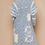 Thumbnail: V-neck flared sleeve lace denim cardigan top