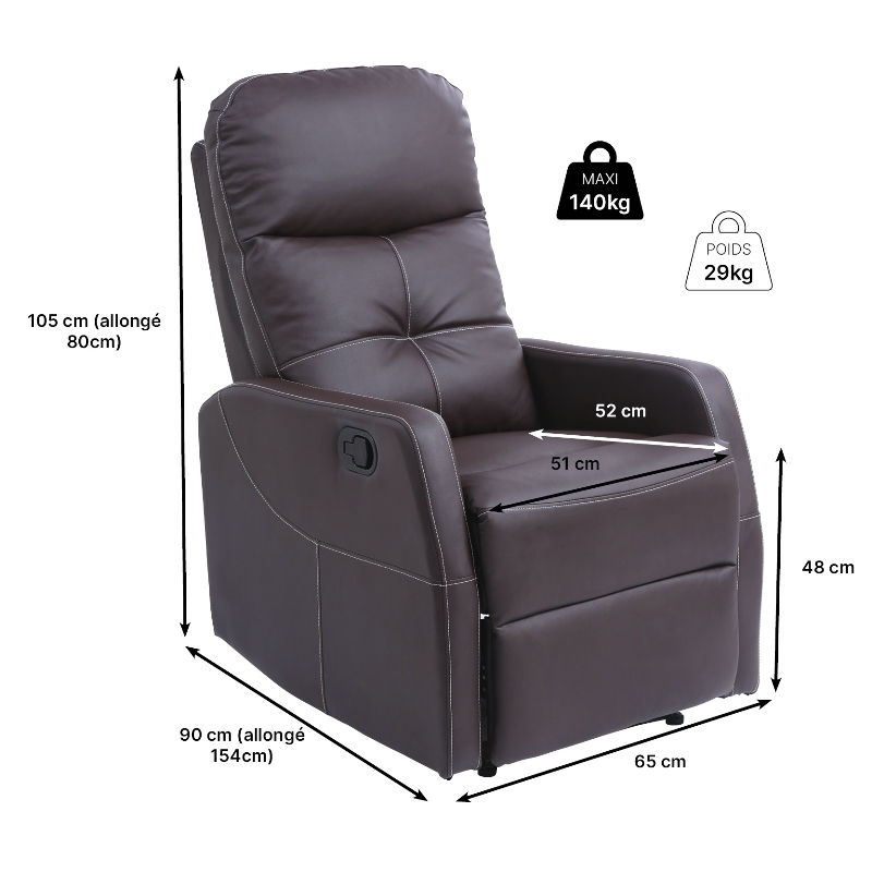 Miniature : Fauteuil de relaxation Mercato