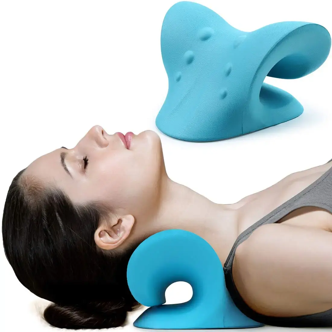 Neck and Shoulder Relaxer Cervical Traction Device for Muscle Tension Relief