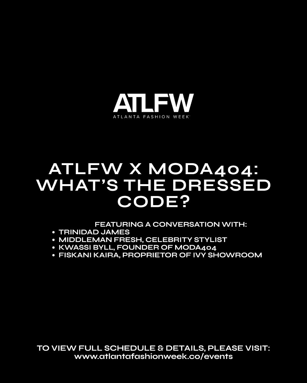 ATLFW x MODA: What's the Dresscode w/ Trinidad James?