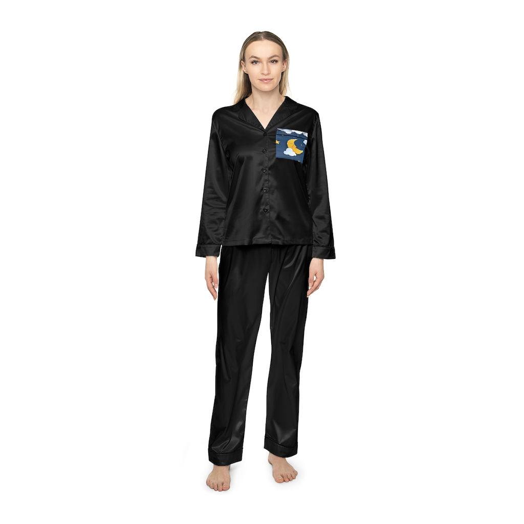urtrillionaire Women's Satin Pajamas (AOP)