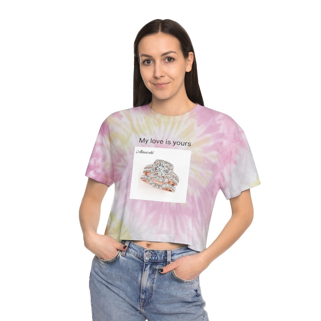 Urtrillionaire Women's Tie-Dye Crop Tee