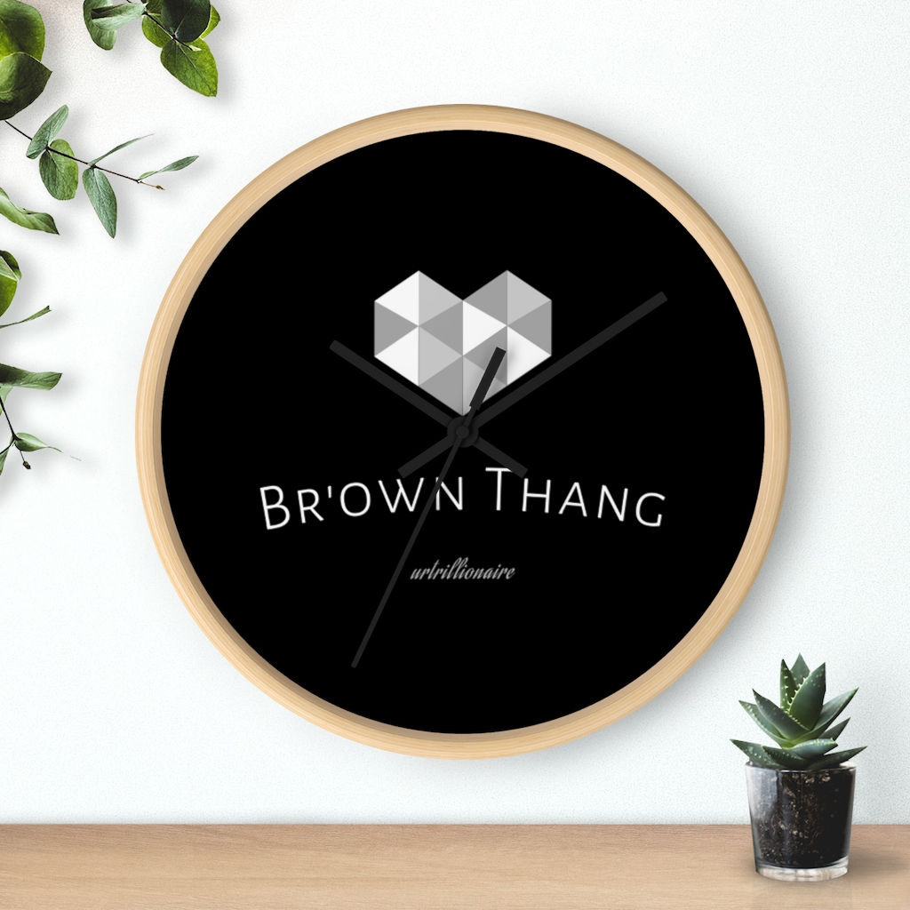 Br'own Wall clock