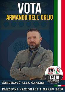Armando dell’Oglio Candidato Forza Nuova Circoscrizione Uninominale Collegio di San Severo