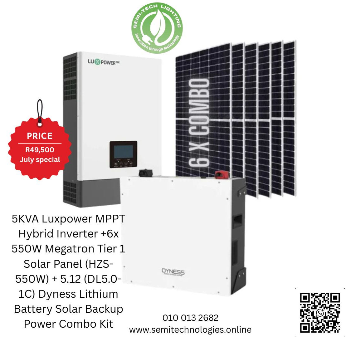 5 KVA LUXPOWER Combo kit