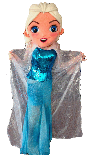 Surprenez vos enfants en invitant Elsa, la mascotte de la Reine des Neiges chez vous pour leur anniversaire ou tout autre événement !