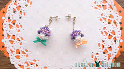 ハロウィンうさぎピアス