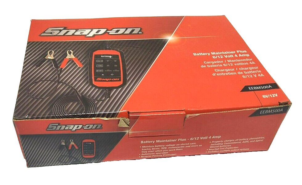 Thumbnail: NEW Snap-on™ EEBM500A 6 / 12 V 4A Battery Charger / Maintainer