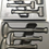 Thumbnail: NEW Snap-on™ HBFEBD106DT 6pc Grey Dead Blow & Ball Peen Hammers 16oz 32oz 56oz