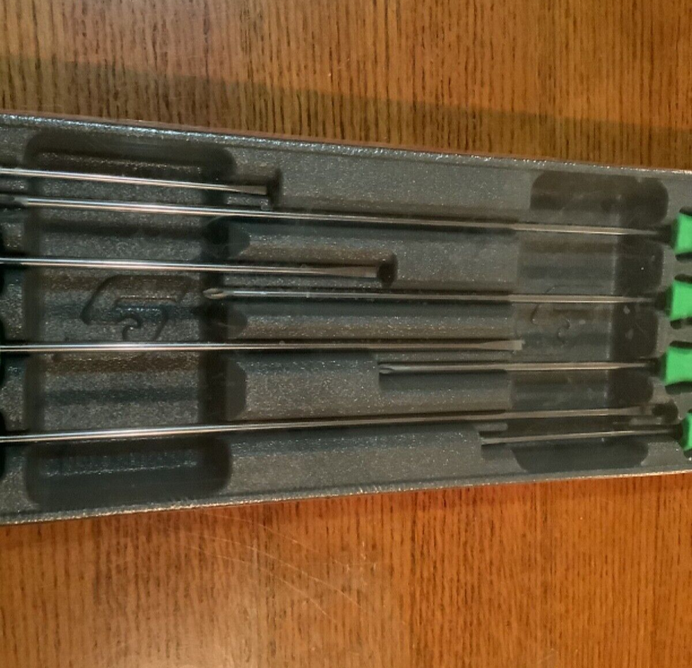 Thumbnail: New Snapon™ Instinct Green Soft Handled 8pc Cabinet Screwdriver SET SGDXL80BG