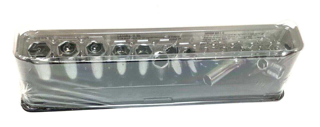 New Snap-on™ 3/8" drive 8 to 19 mm 6-point DEEP Socket Set 212SFSMY Sealed