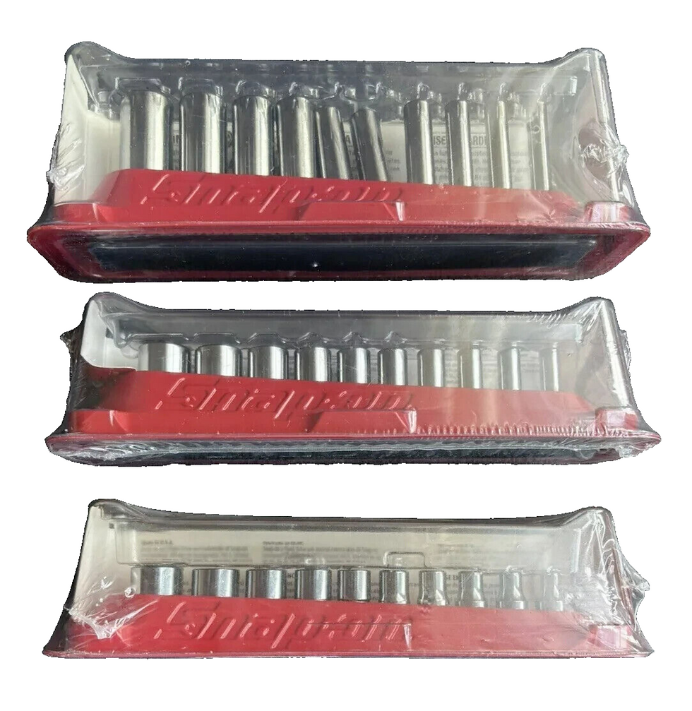 NEW Snap-on™ 1/4" drive SAE Socket Sets Shallow Deep Semideep 110TMY 110TMSY