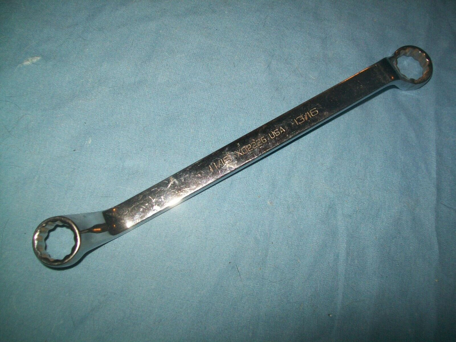 Nos Snap-on™ 11/16" & 13/16" 12-point Deep Offset box-ended wrench XO2226 UNused