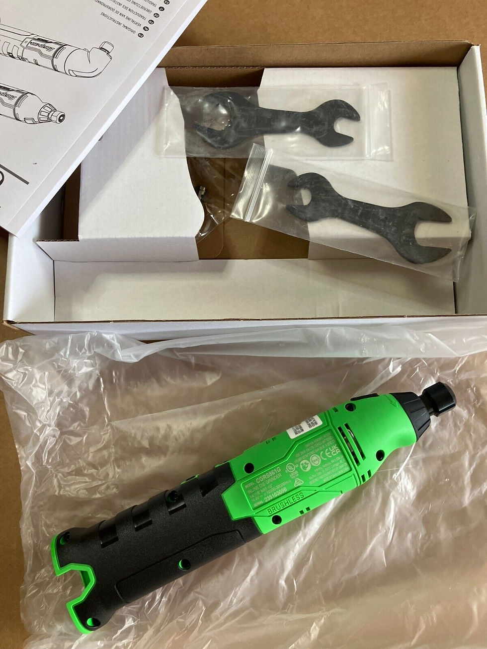 New Snap-on™ Lithium Ion CGRS861GDB 14.4V Brushless Straight Die Grinder Tool