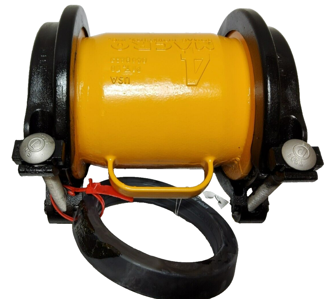 New Romac Industries 260-0560851 Macro HP™ 4" Ductile Iron Coupling 4.40 - 5.60