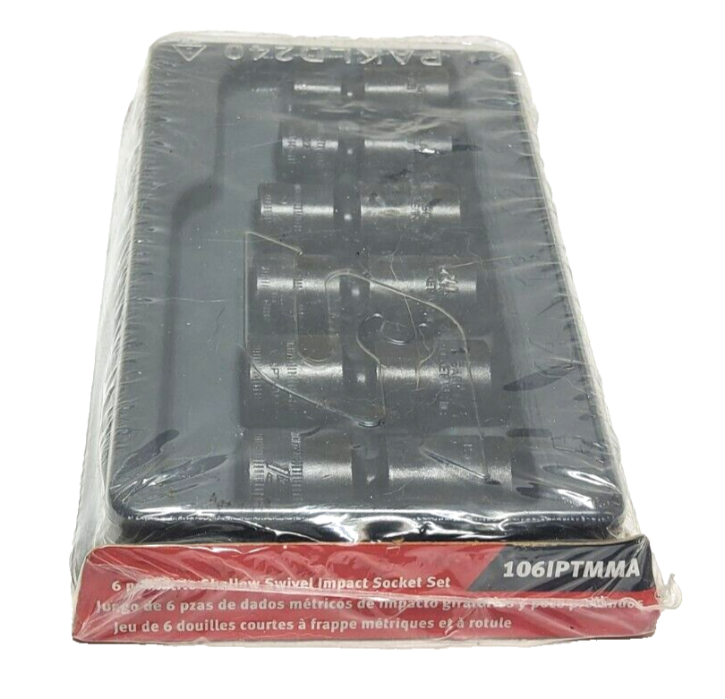 NEW Snap-on™ 1/4" drive 6-point 8 to 15 mm IMPACT Swivel Socket Set 106IPTMMA