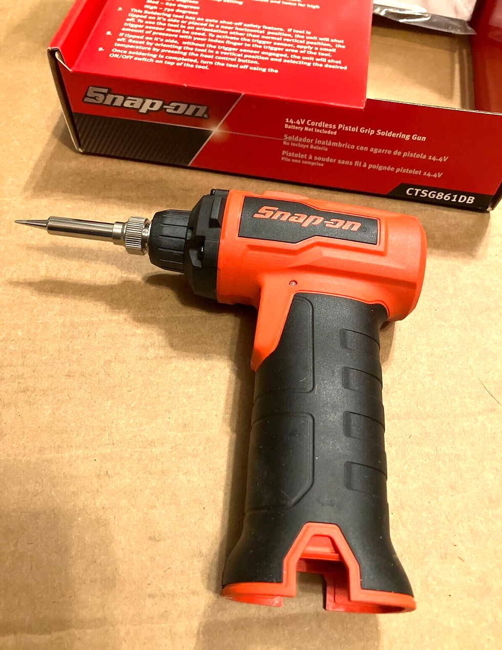 New Snap-on™ CTSG861DB 14.4 V MicroLithium Cordless Soldering Iron Tool Only