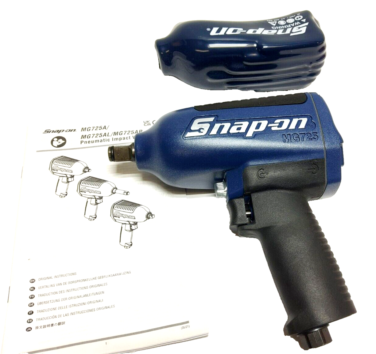 New Snap-on™ 1/2" drive Super Duty Magnesium Air Impact Wrench MG725AMB PowerBlu