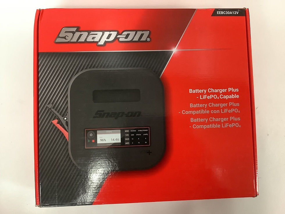 New Snapon BenchTop Lead Acid & Lithium Vehicle Battery Charger Plus™ EEBC30A12V
