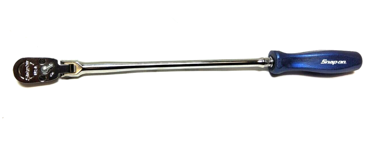 New Snap-on™ 1/4" drive 13" Extra Long Flex Head Hard Handle Ratchet THLLFD72MB